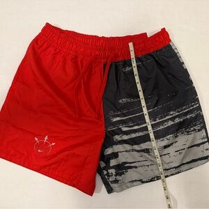 Nike Red and Black Athletic Shorts